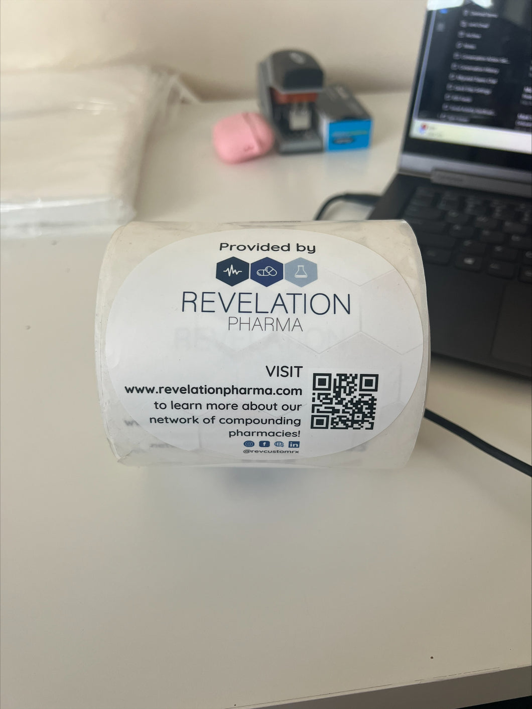 Provided by Revelation Pharma Stickers