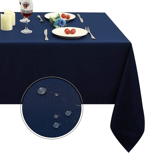 Nonfitted 8ft Navy Blue Tablecloth