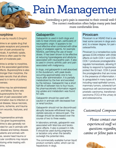 Pencol - Pain Management Flyer