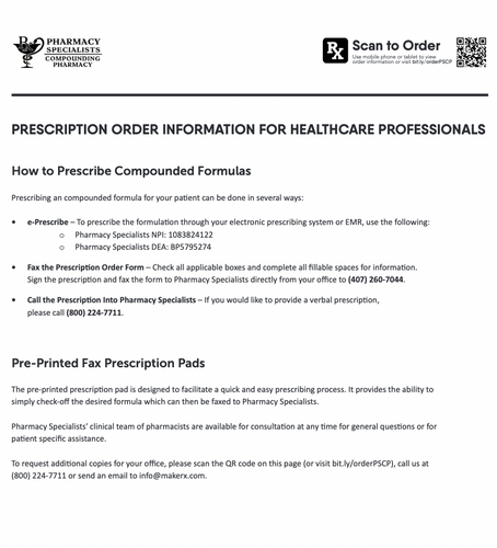 RX Template - Low Dose Naltrexone (Pharmacy Specialists)