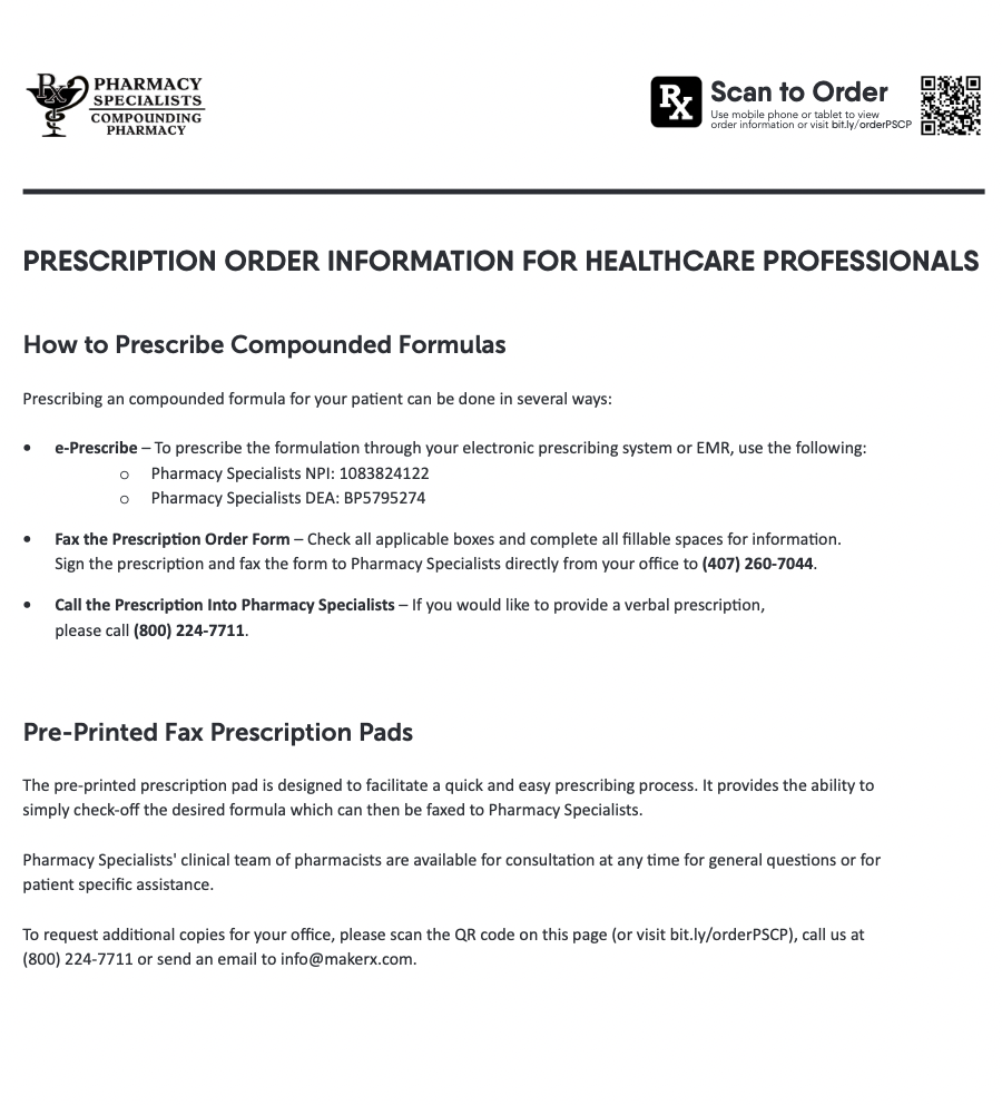 RX Template - Low Dose Naltrexone (Pharmacy Specialists)