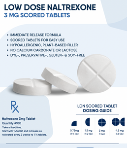 Pharmacy Specialists - Low Dose Naltrexone - 3mg Scored Tablets