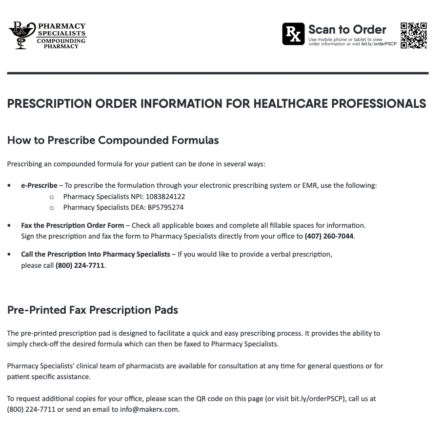 Pharmacy Specialists - RX Template - Ivermectin 10mg Scored Tablets