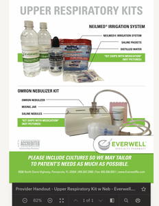 Everwell - Provider Handout - Upper Respiratory Kit