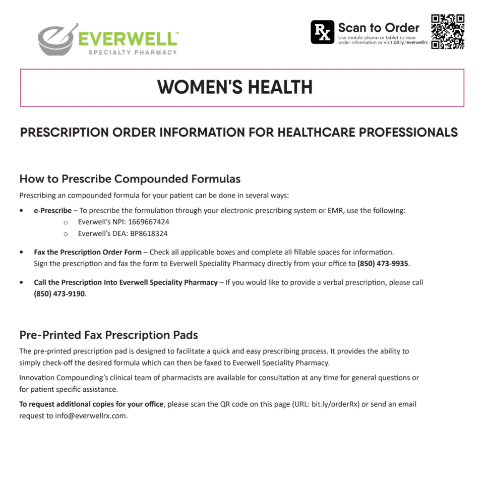 RX Template Women's Health (Everwell)