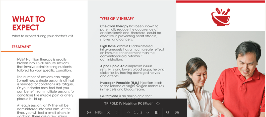 Patient Handout: Trifold - IV Nutrition (Pharmacy Specialists)