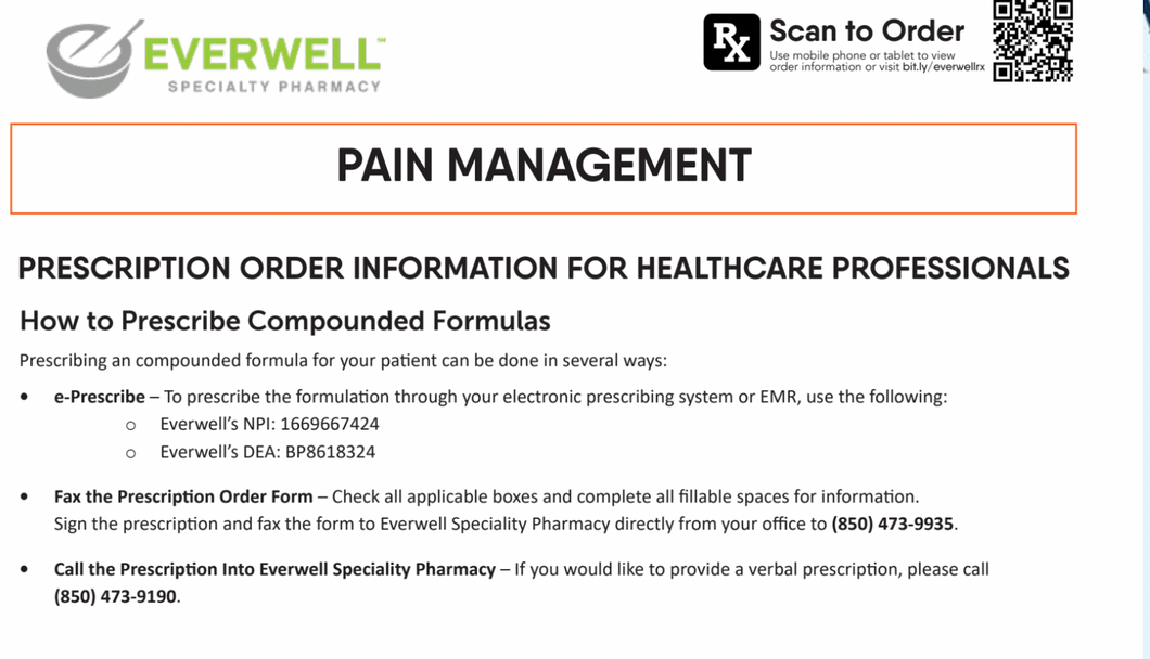 RX Template  - Pain Management (Everwell)