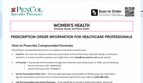 RX Template - Women's Health (Pencol)