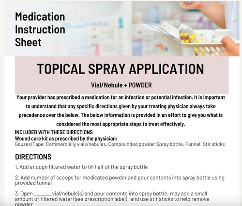 MIS Topical Spray Application - Vial or Nebule and Powder(PENCOL)