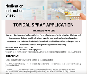 MIS Topical Spray Application - Vial or Nebule and Powder(PENCOL)