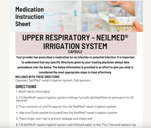 MIS Upper Respiratory NEILMED Irrigation System - Capsule(PENCOL)