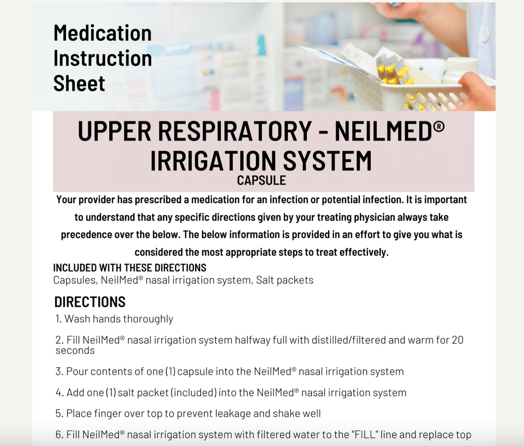 MIS Upper Respiratory NEILMED Irrigation System - Capsule(PENCOL)