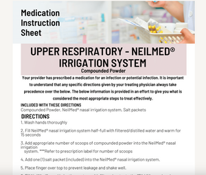 MIS Upper Respiratory NEILMED Irrigation System - CompoundedPowder (PENCOL)