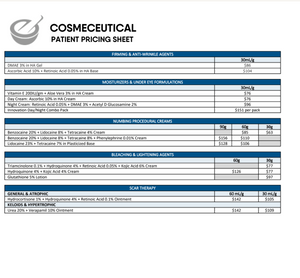 Patient Pricing Cosmeceutical - Everwell