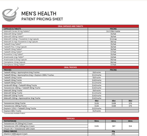 Men's Health Patient Pricing - Everwell