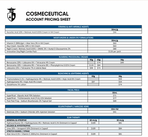 Cosmeceutical Account Pricing - Innovation