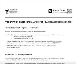 RX Template - Women's Health BHRT (Pharmacy Specialists)