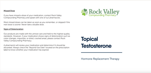 Patient Handout - Topical Testosterone (Rock Valley)