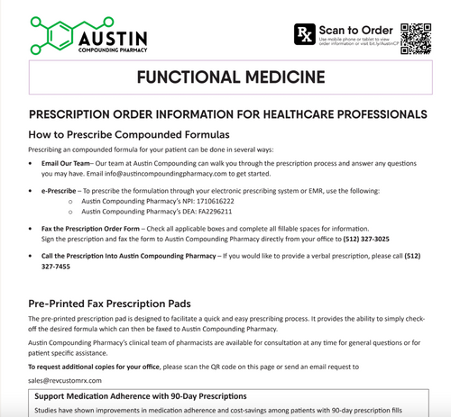 RX Template - Functional Medicine (Austin)