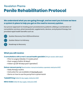 Penile Rehabilitation Protocol (Revelation) Patient