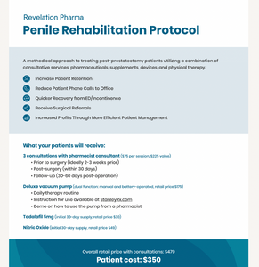 Provider Handout - Penile Rehabilitation Protocol (Revelation)