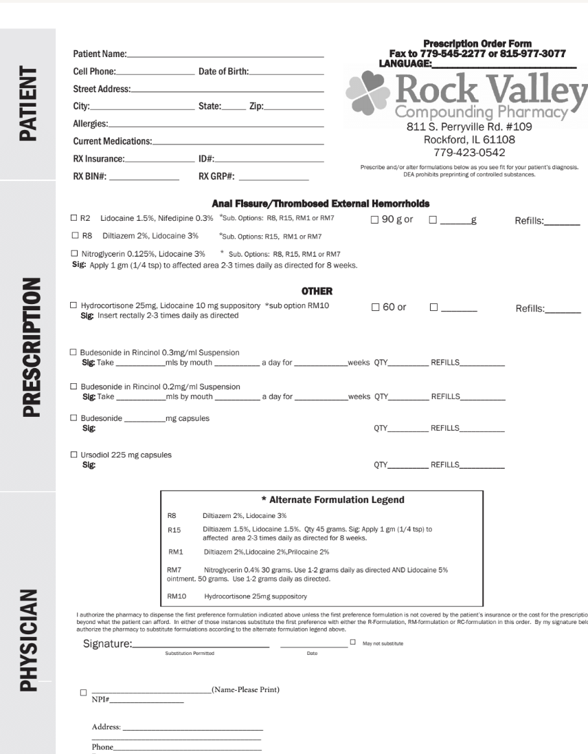 RX Template - Gastrointestinal (RVCP)