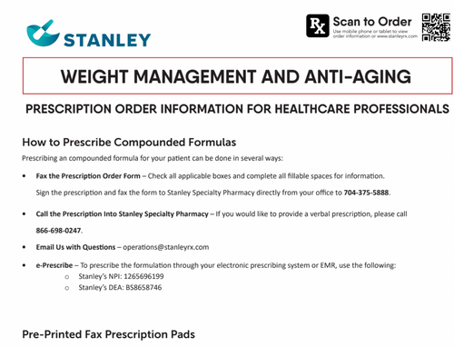 · Prescription Template  - Weight Management and Anti-Aging(Stanley)