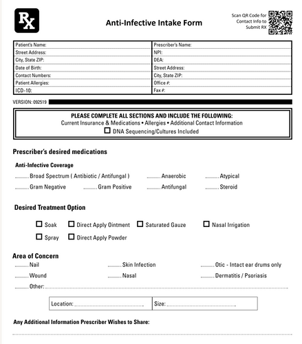 Everwell - Provider Handout - Patient Intake Form