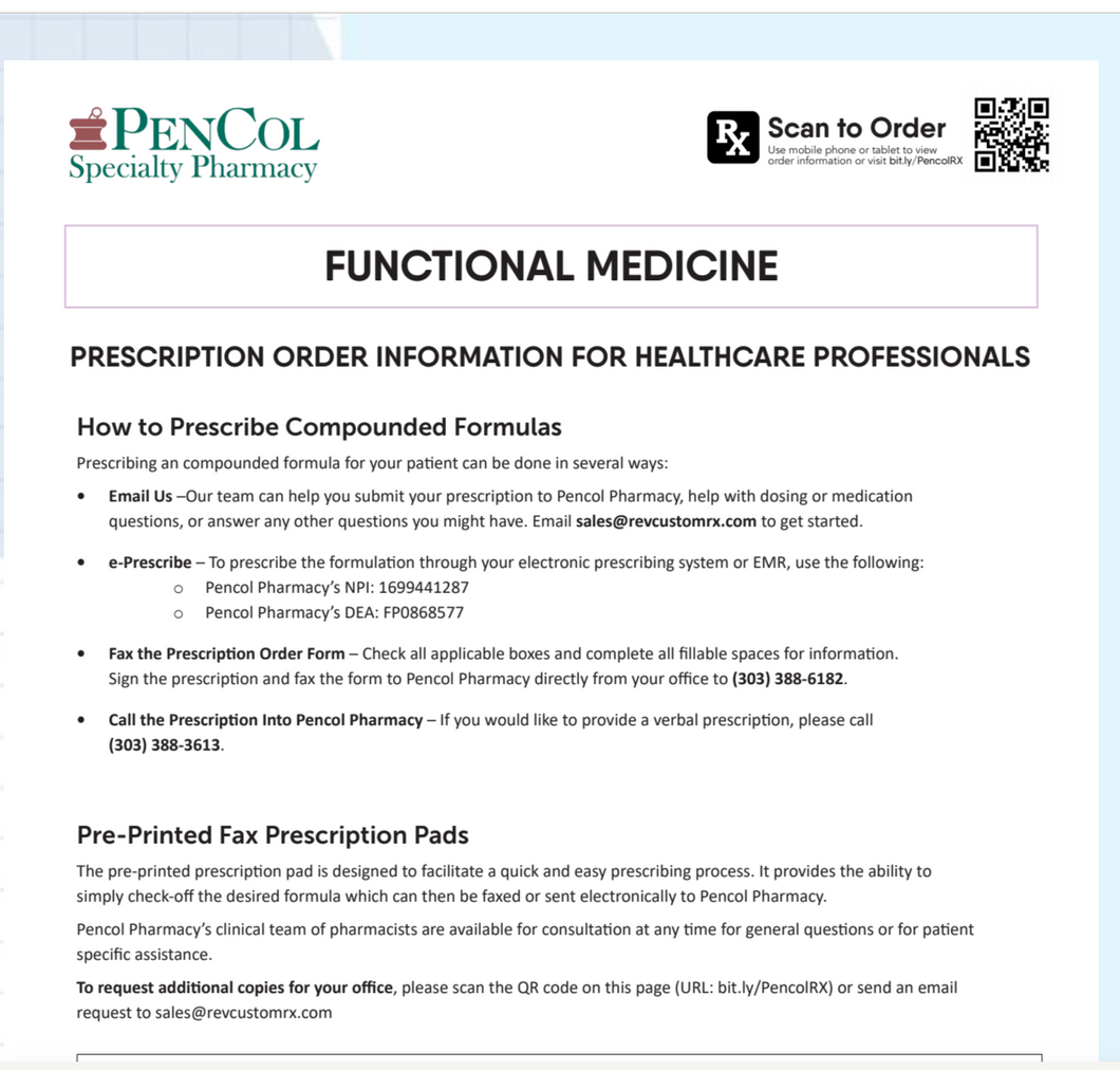 RX Template - Functional Medicine (Pencol)