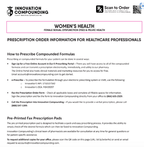 Innovation Compounding - RX Template - Women's Sexual Health FSD